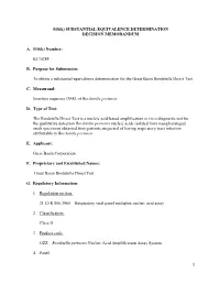 Decision Summary