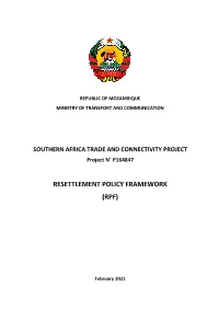 Resettlement Policy Framework (Rpf)