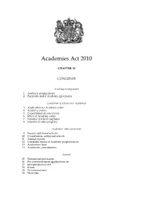 Academies Act 2010