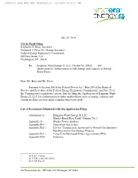 Kingman Wind Energy II JUL 25 2016 App.Pdf
