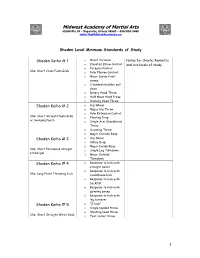 Minimum Requirements for Shoden
