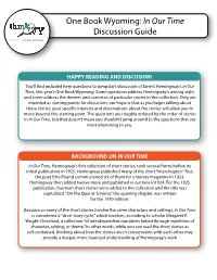 One Book WY Discusion Guide