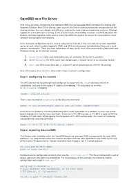 Openbsd As a File Server