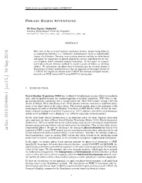 Phrase-Based Attentions
