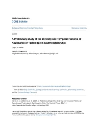 A Preliminary Study of the Diversity and Temporal Patterns of Abundance of Tachinidae in Southwestern Ohio