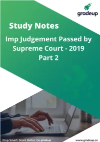 Imp Judgement by SC 2019: Download PDF Part 2