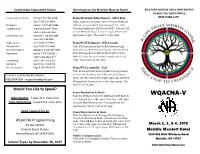 WQACNA-V Main Speaker: 5 Years N.A