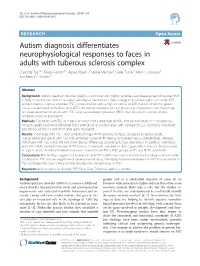 Autism Diagnosis Differentiates Neurophysiological Responses To