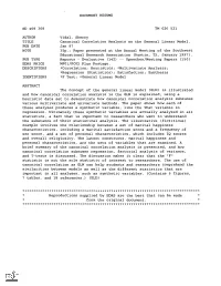 Canonical Correlation Analysis As the General Linear Model