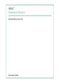 Multiterm 2021 Release Notes