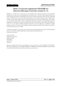README for Siemens Micropad Controller Version 6.1.9