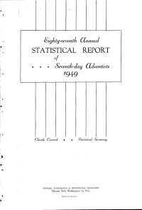 STATISTICAL REPORT of 1949