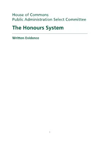 The Honours System