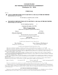 Tivo Corporation (Exact Name of Registrant As Specified in Its Charter)