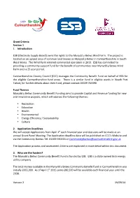 Version 2 19/09/14 Grant Criteria Section 1 1. Introduction ESB (Electr