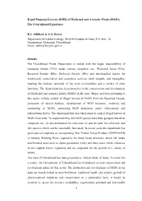 1 Rapid Mapping Exercise (RME) of Medicinal and Aromatic Plants