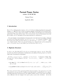 Formal Power Series License: CC BY-NC-SA