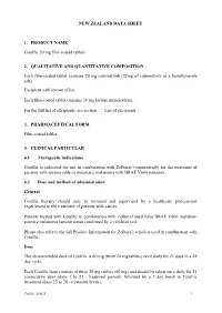 NEW ZEALAND DATA SHEET 1. PRODUCT NAME Cotellic 20 Mg