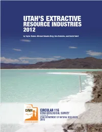 Utah's Extractive