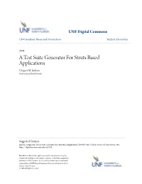 A Test Suite Generator for Struts Based Applications Gregory M
