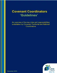 Covenant Coordinators 'Guidelines'