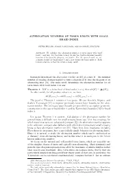 Alternating Number of Torus Knots with Small Braid Index