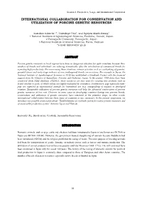 International Collaboration for Conservation and Utilization of Porcine Genetic Resources