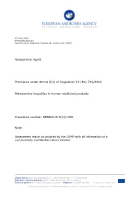 Nitrosamines EMEA-H-A5(3)-1490