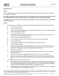 Reporting Issuer List PROD