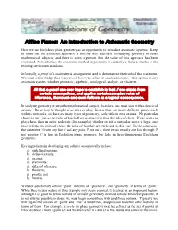 Affine Planes: an Introduction to Axiomatic Geometry