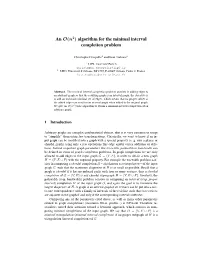 An O(N 2) Algorithm for the Minimal Interval Completion Problem