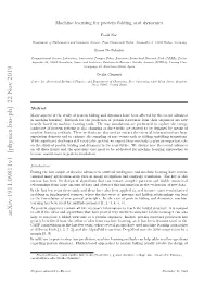 Arxiv:1911.09811V1 [Physics.Bio-Ph] 22 Nov 2019 Help to Associate a Folded Structure to a Protein Sequence