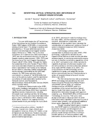 Identifying Critical Strengths and Limitations of Current Radar Systems