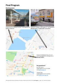 Final Program Meeting Points