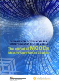 The Arrival of Moocs: Massive Open Online Courses 3