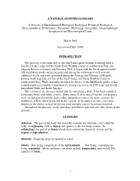 A Natural Systems Glossary