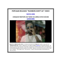 Popcaan Releases "Numbers Don't Lie" Video