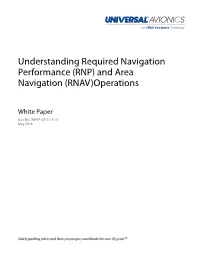 RNP) and Area Navigation (RNAV)Operations