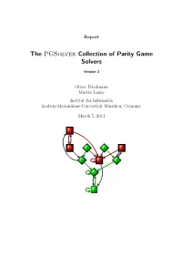 The Pgsolver Collection of Parity Game Solvers