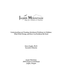 Understanding and Treating Attachments