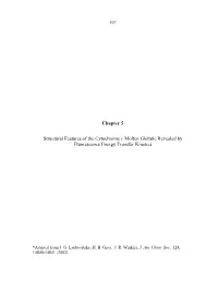 Chapter 5 Structural Features of the Cytochrome C Molten Globule