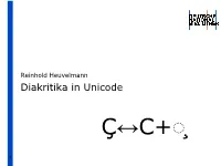 Diakritika in Unicode
