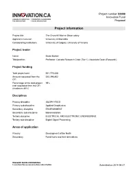 Project Number 33089 Innovation Fund Proposal