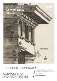 The Hidden Hori Zon Tal Cornices in Art And