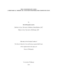 A Rhetorical Theory of Attention for Mediated Communication