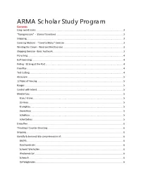 ARMA Scholar Study Program Contents Long-Sword Terms