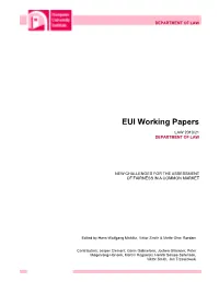 EUI Working Papers