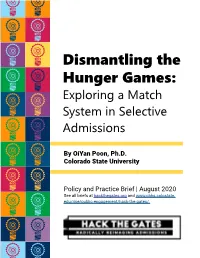 Exploring a Match System in Selective Admissions