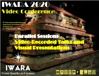 Link to Parallel Sessions