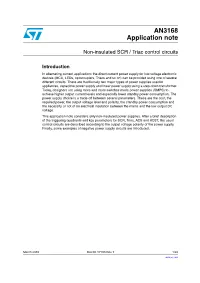 AN3168 Non-Insulated SCR / Triac Control Circuits